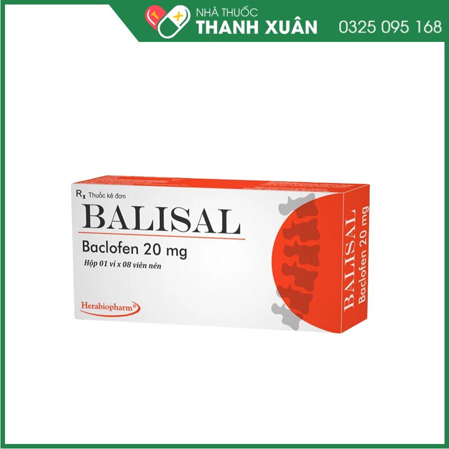 Thuốc Balisal điều trị co cứng cơ